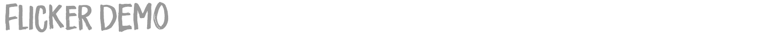 Flicker font preview
